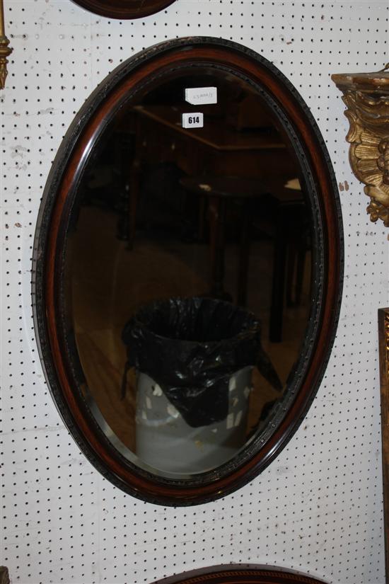 Oval wall mirror(-)